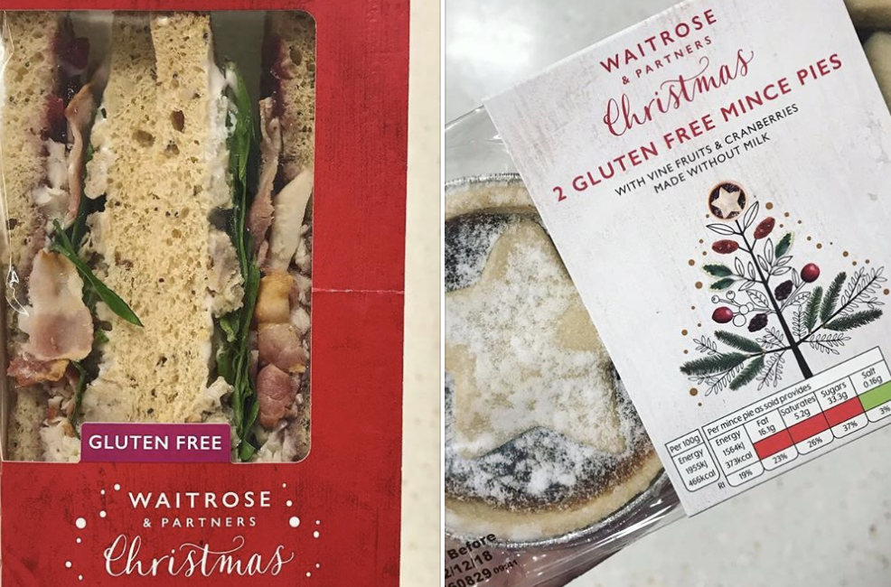 Waitrose launches festive glutenfree sandwich and desserts in its