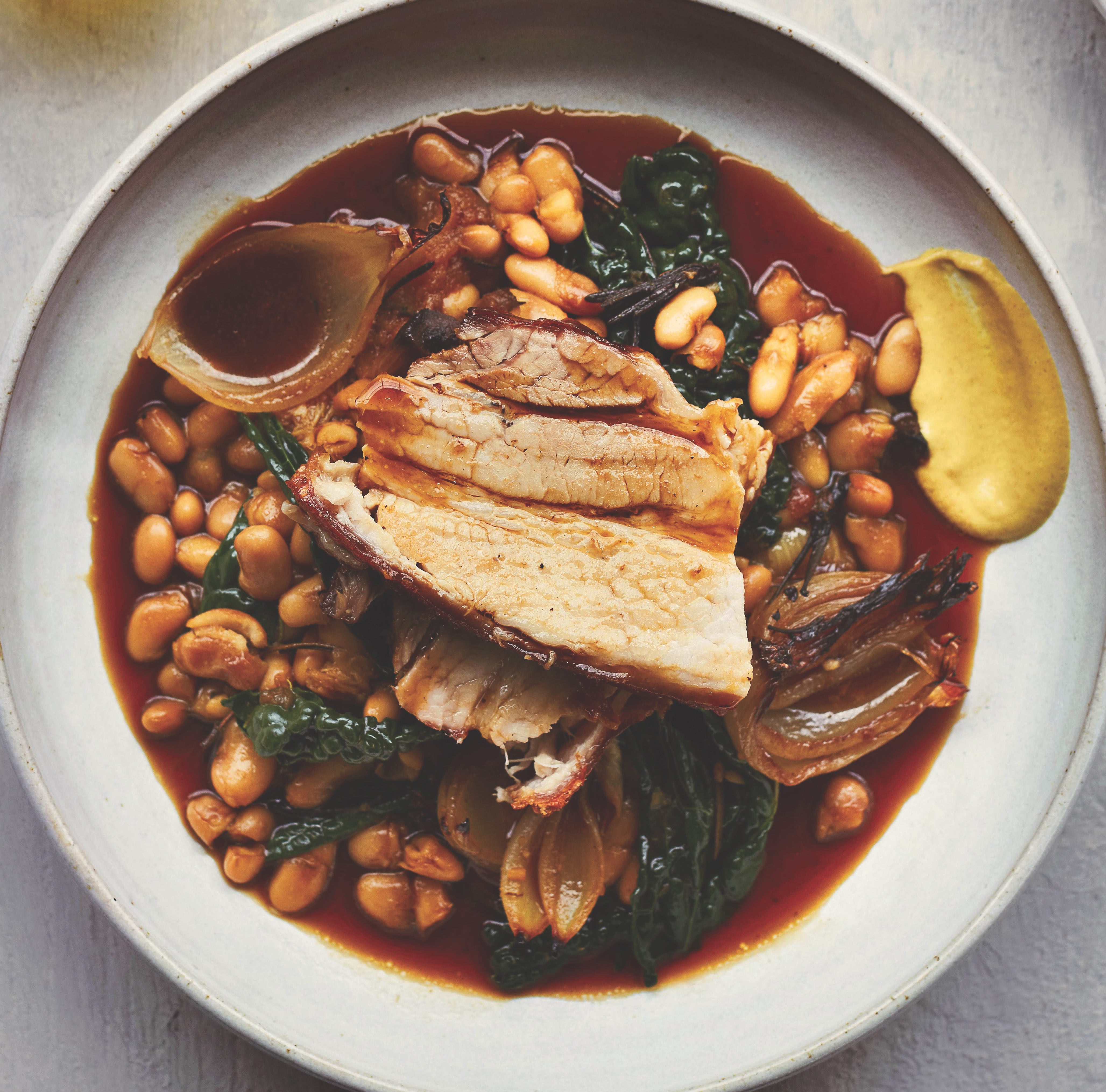 Slow Roasted Pork Belly With Cannellini Beans Recipe Gluten Free Heaven