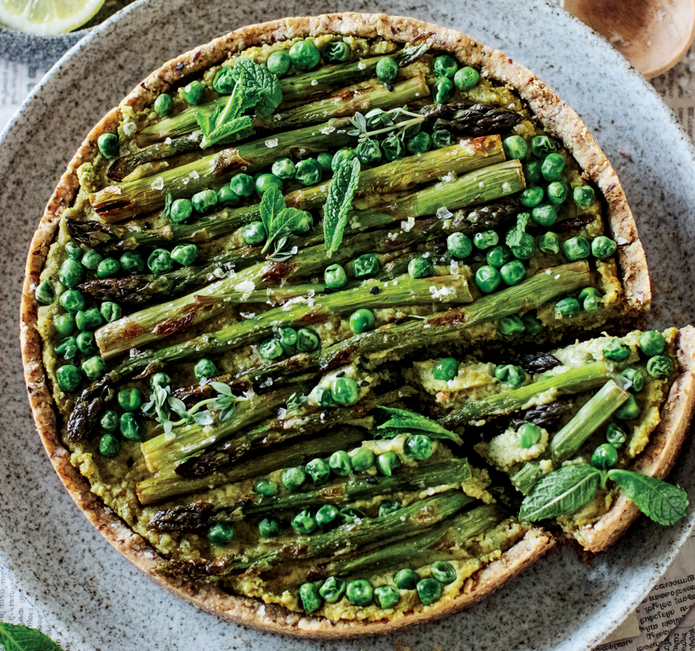 Vegan gluten-free pea and asparagus tart - Recipes - Gluten-Free Heaven